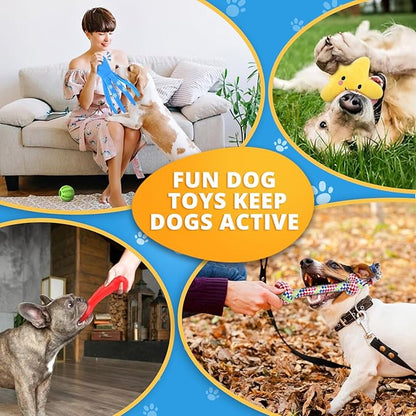 LOYEE Puppy Toys 8 Pack for Small Dogs, Luxury Dog Chew Toys with Squeaky Plush Toys, Rope Toys and Ball, Teething Toys for Puppy Supplies