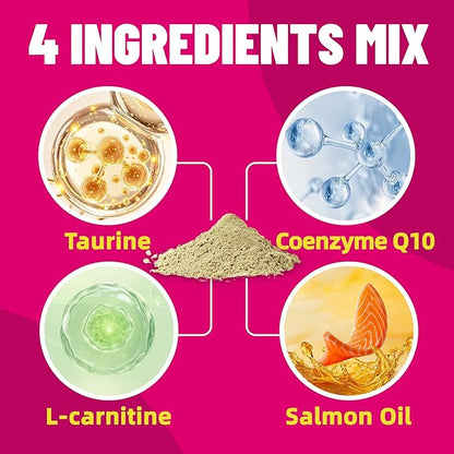 Just Try 7OZ Taurine for Cats & Dogs with CoQ10 - Heart Supplement Powder Support Heart, Vision and Immune System Health