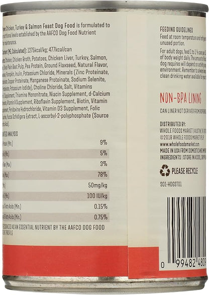 Whole Paws, Whole Paws, Chicken, Turkey and Salmon Dog Food, 13.2 Ounce