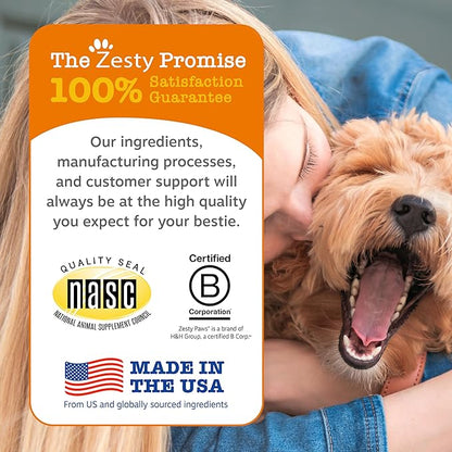 Zesty Paws Training Treats for Dogs & Puppies - Dog Treats for Training - Healthy Dog Chews for Hip, Joint & Muscle Health - for All Breeds and Ages - PB Flavor - 12oz