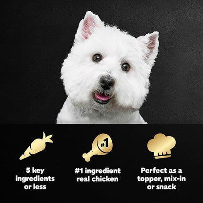 Cesar Simply Crafted Wet Dog Food Toppers for Dry Food, Chicken and Beef Meal Topper Variety Pack, 1.3 oz. Tubs, Variety Pack, 40 Count