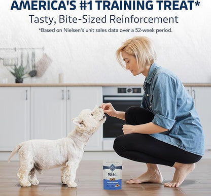 Blue Buffalo Bits Soft Dog Treats for Training, Made with Natural Ingredients & Enhanced with DHA, Chicken Recipe, 11-oz Bag