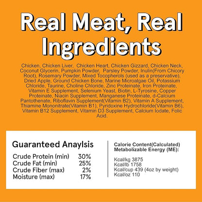 TRMC Real Meat Air Dried Dog Food w/Real USA Chicken - Four 5lb Bags of Grain-Free Real Meat Dog Food Sourced from Free-Range, Cage Free Chicken - Digestible, All Natural, High Protein