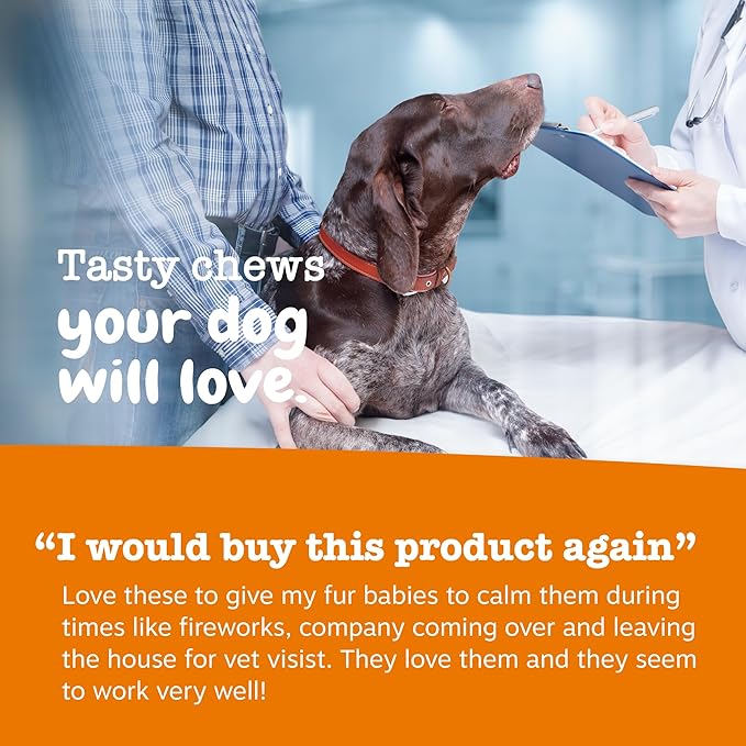 Zesty Paws Hemp Calming Chews for Dogs - Dog Hemp Calming Chews with Melatonin for Dogs for Stress, Travel, Check Ups, Thunderstorms, Separation Anxiety and More - Turkey - 90 Count