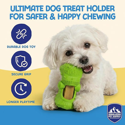 Himalayan Jughead Classic Dog Chew Holder - Holds Chews & Treats for Dogs, Slows Down Fast Chewers for Long Lasting Chews - Pair with Jughead Classic Insert, and Veggie Treats Like Carrots & Celery