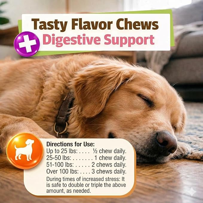 Pet Naturals Calming Chews for Medium and Large Dogs, Anxiety Relief with Gentle Ingredients for Thunder, Fireworks, Barking, Calming Dog Treats, Chicken Flavor, 30 Count