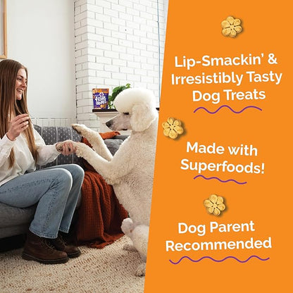Fruitables Baked Dog Treats, Sweet Potato Snacks for Dogs, Low Calorie & Delicious, No Wheat, Corn or Soy, Healthy Puppy Training Treats, Made in the USA, Sweet Potato and Cranberry Flavor, 7oz