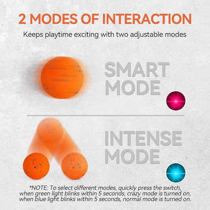 ALL FOR PAWS Interactive Dog Toy, Smart Moving Ball with 2 Play Modes, E-TPU Material, USB Rechargeable Motion-Activated Bouncing Ball for Medium Large Dogs, Automatic Rolling Keeps Dog Busy