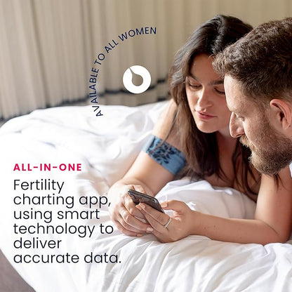 Tempdrop Fertility and Ovulation Tracker –Wearable Basal Body Temperature (BBT) Monitoring Sensor and Fertility Charting App Includes Comfortable Armband (L/XL - 12.5-18.5 Inches)