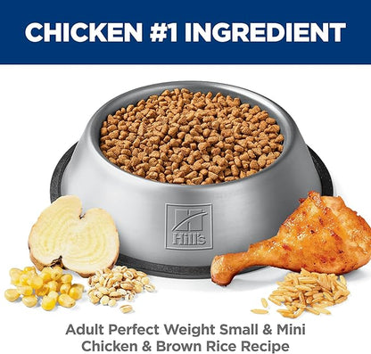 Hill's Science Diet Adult Perfect Weight Small & Mini Dry Dog Food, Chicken, 12.5 lb. Bag