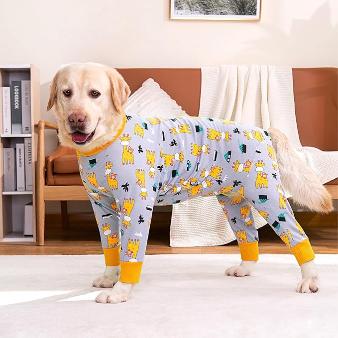 Dog Surgery Recovery Suit Onesies for Large Dogs Spayed Recovery Suit Cone Alternative After Surgery Abdominal Wounds Protector Dog Bodysuit for Medium Large Dogs Pajamas