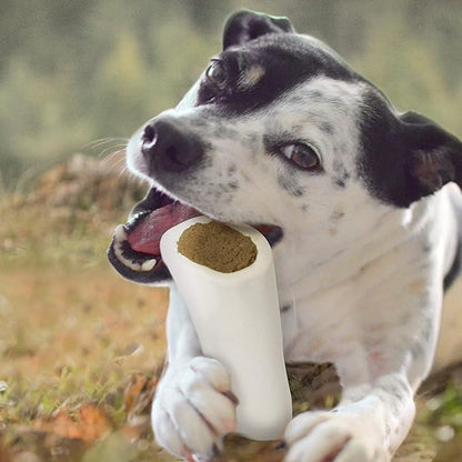 Cadet Stuffed Shin Bone - Highly Digestible, High Protein, Long-Lasting Dog Chew Bone for Aggressive Chewers, Supports Dental Health, Peanut Butter Flavor, Large (1 Count) (Pack of 2)