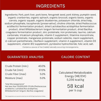Stella & Chewy's Freeze-Dried Raw Pork Meal Mixers- Dog Food Topper and Mixer - Made with 95% Farm-Raised Pork, Organs & Bone - Perfect for Picky Eaters - Grain-Free - 18 oz