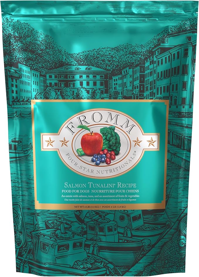 Fromm Four-Star Nutritionals Salmon Tunalini Dog Food - Premium Dry Dog Food - Salmon Recipe - 4 lb