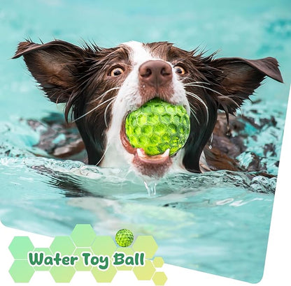 Tough Dog Chew Toys for Aggressive Chewers, Indestructible Dog Balls for Aggressive Chewers, Squeaky Balls for Dogs, Squeaky Toys for Large Dogs, Funny Heavy Duty Ball