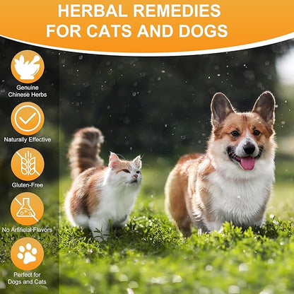 Upgraded Formula Dog & Cat Bladder Crystals Treatment or Stone, Bladder Kidney Stones Dissolver for Pet, Cat Dog Urinary Tract Supplements for Kidney and Bladder Stones, Urinary Free The Flow, 4 oz
