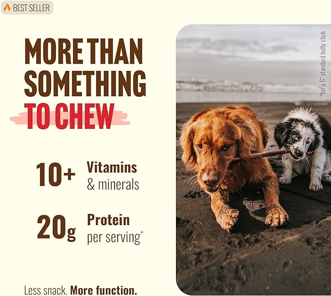 Natural Farm Odor-Free Collagen Chews, (12-Inch, 12-Pack), Long Lasting Bully Sticks & Rawhide Alternative Dog Treats, 95% Collagen, High Protein Best Dental Dog Treats – Medium & Large Dogs