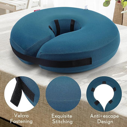 MIDOG Dog Cone - Inflatable Soft Donut Collar Alternative for Dogs After Surgery, Protective Recovery Collar Prevents Licking, Comfortable E-Collar Alternative for Small Medium Large Dogs (Blue, XL)