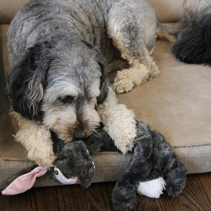 SPOT Skinneeez Tons-O-Squeakers Rabbit Dog Toy - with 19 Squeakers for Tons-O-Fun! Stuffing-Free, Great for Moderate Chewers, Tug Toy for Medium to Large Puppies & Dogs - 20in, Assorted Styles