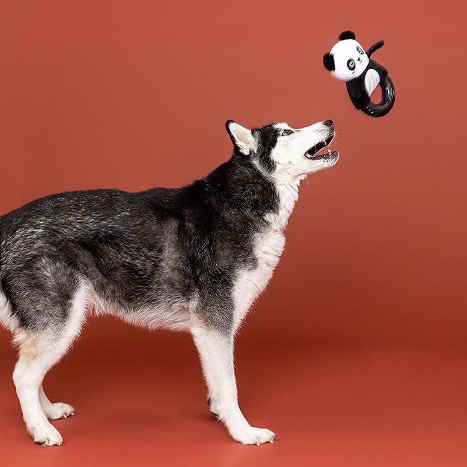 Fringe Studio Rubber Dog Toy, STU-Panda-OUS!, Pet Shop Collection (519081)