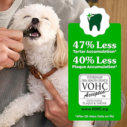 Greenies Veterinarian-Recommended Adult Natural Dental Dog Treats Large Size, Dog Dental Chews, Original Flavor, 27 oz. Pack, 17 Count