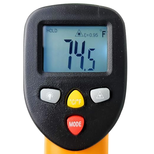 Industrial Infrared Thermometer (Not for Human), Non-Contact Digital Temperature Gun, Laser IR Thermometer, -58℉~ 1202℉ (-50℃ ~ 650℃)