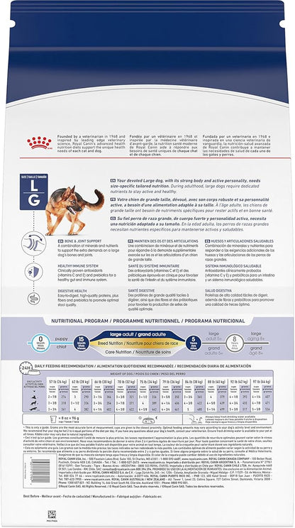 Royal Canin Size Health Nutrition Large Adult Dry Dog Food, 40 lb Bag