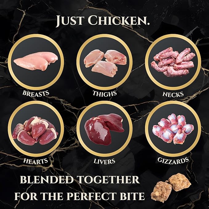 Freeze Dried Chicken Crisps Dog Treats | All Natural Real Chicken Training Treats for Dogs & Puppies | Rich in Vitamins and High Protein Nutrients | USDA Approved & Made in The USA - 4 Oz