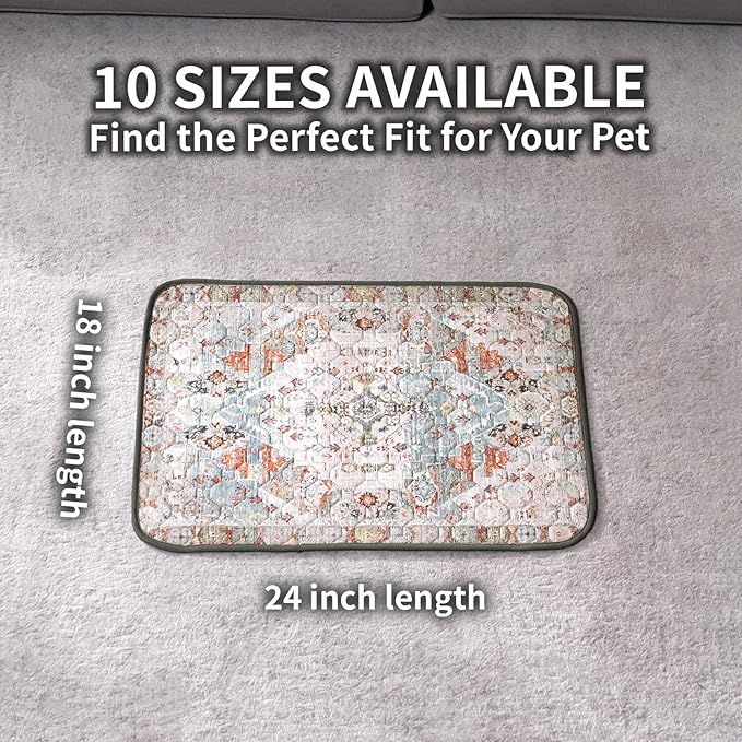 Washable Pee Pads for Dogs, Reusable Puppy Potty Training Pads, Ultra-Absorbent Thick Waterproof Leak-Proof Non-Slip Pads & Mat for Crate, Playpen, Floor, Whelping & Housebreaking , 2 Pack 18"x24"