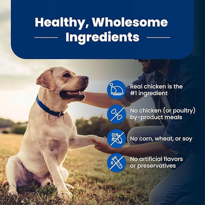 Blue Buffalo Life Protection Formula Senior Dry Dog Food, Supports Joint Health and Mobility, Made with Natural Ingredients, Chicken & Brown Rice Recipe, 5-lb. Bag