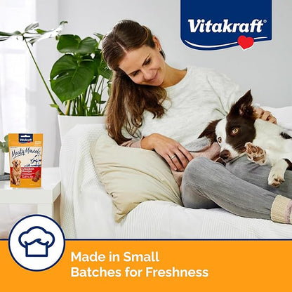 Vitakraft Meaty Morsels Dog Treat, Chicken Recipe with Beef & Carrots, Value-Pack, 4 Count