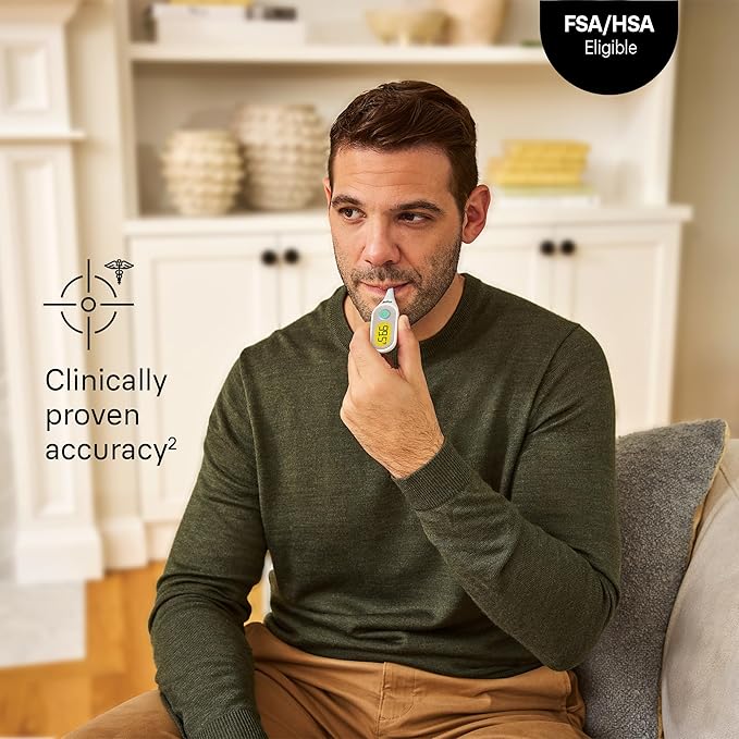 Braun Digital Thermometer, Clinically Accurate, Color Coded Fever Guidance for Baby, Toddlers, Kids & Adults, Oral, Rectal or Underarm use, No 1 Brand Recommended by Pediatricians