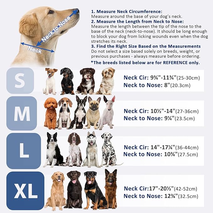 BARKLESS Dog Cone, Soft Cone for Dogs After Surgery to Stop Licking, Alternative to Recovery Collar, Adjustable Elizabethan Collar for Neutering and Wound Care