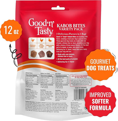 Good ‘n’ Tasty Kabob Bites, 12 oz, Treats For Dogs, Made with Real Chicken