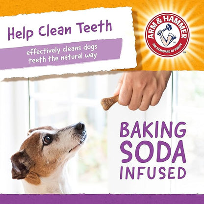 Arm & Hammer for Pets Nubbies Dental Treats Value Size - Baking Soda & Calcium Dog Dental Chews, Helps Scrub Plaque & Tartar While Chewing, Peanut Butter Flavor, 139 Count, 52.8 Oz - 6 Pack