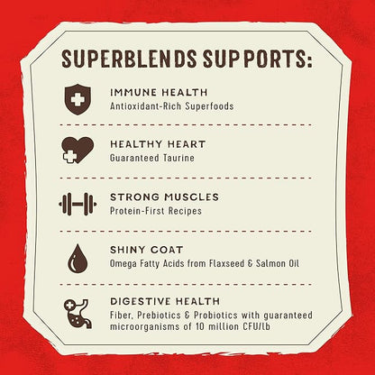 Stella & Chewy's SuperBlends Raw Coated Wholesome Grains Grass-Fed Beef, Beef Liver & Lamb Recipe with Superfoods, 3.5 lb. Bag