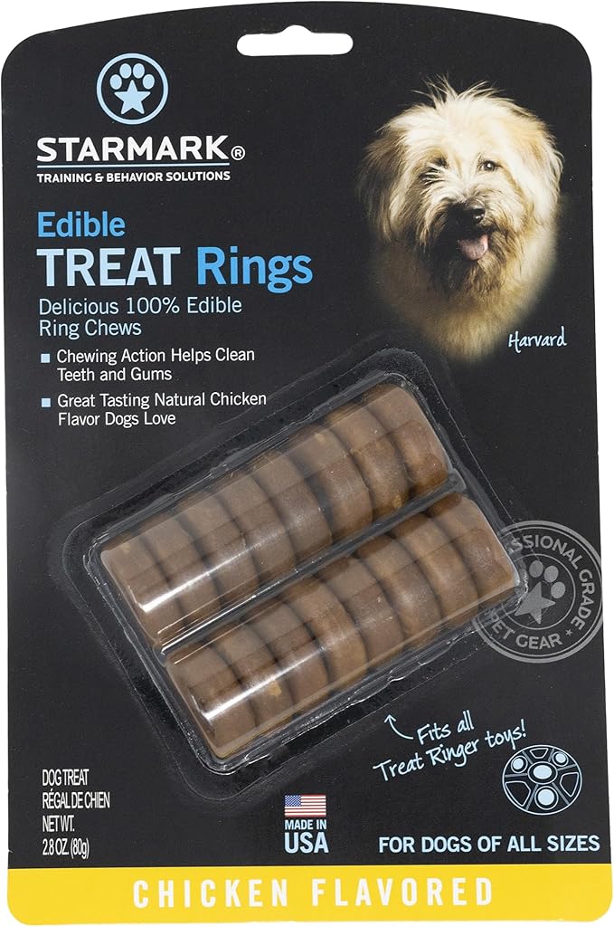 Starmark Edible Rings Dog Treats, 16 count