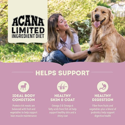ACANA Singles Limited Ingredient Grain Free High Protein Dry Dog Food Lamb & Apple Recipe 13lb Bag