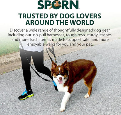 Sporn Head Halter for Dogs, No Pull Dog Harness, Durable Nylon Training Collar for Large Breeds, No Choke Design, Padded Restraints, Adjustable Fit, Easy On/Off, Black, Large