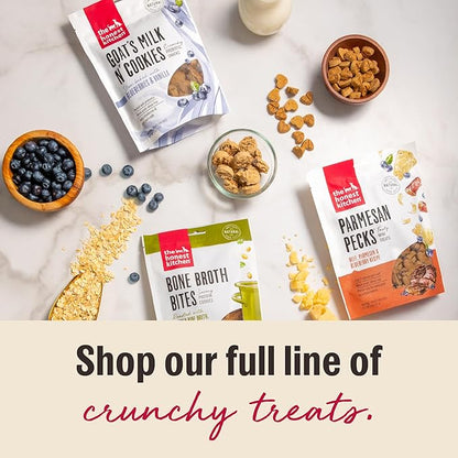 The Honest Kitchen Human Grade Dog Treats Bone Broth Bites: Roasted with Turkey Bone Broth & Pumpkin, 8 oz Bag