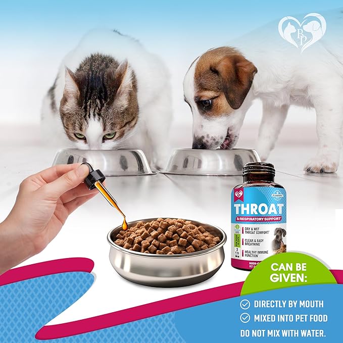 Kennel Cough Treatment & Natural Infection Medicine for Dogs & Cats - Respiratory & Cold Cough Relief - Collapse Trachea & Cat Asthma Support - Made in USA
