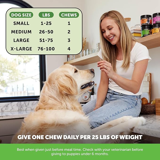 Grass Green Dog Urine Neutralizer for Lawns - Stops Yellow Burn Spots & Brown Grass - Lawn Saver Supplement with dl-Methionine, Probiotics & Digestive Enzymes - Green Grass Chews (Turkey, 90 Ct)