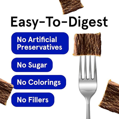 TRMC Real Meat Dog Treats - Three 12oz Bag of Bite-Sized Air-Dried Lamb Jerky for Dogs - Grain-Free Jerky Dog Treats Made up of 95% Quality, Free-Range, Grass Fed Lamb - All-Natural Dog Treats