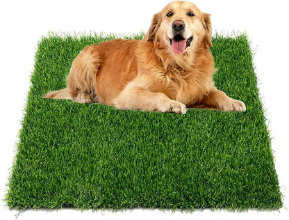 Grass Pad for Dogs Potty, 33x20.8 Inch Dog Grass Pad, Reusable Pee Fake Grass Mat for Pets Potty Training, Washable Pee Pads for Dog Indoor Outdoor Use