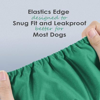 wegreeco Washable Dog Diapers - Washable Male Dog Belly Wrap - Pack of 3 - (Blue,Green,Purple,X-Large)