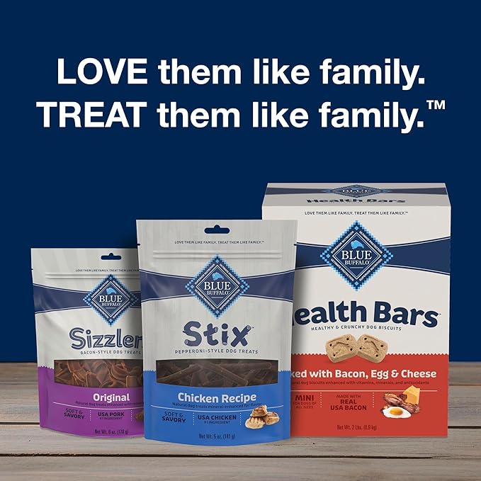 Blue Buffalo Stix Natural Soft Moist Dog Treats Chicken Recipe Bag