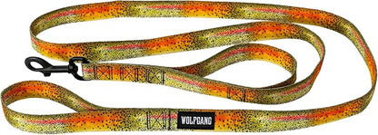 Wolfgang Heavy Duty Dog Leash, Pull-Tested for Walking & Training, CutBow Print, Dual Handle Large