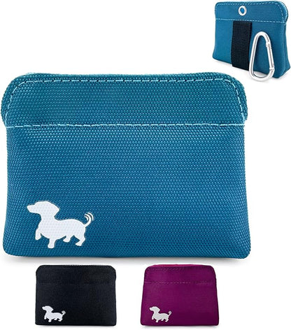 Pocket Sized Dog Treat Pouch - Treat Pouches for Pet Training - Dog Treat Pouch with Magnetic Closure - Dog Walking Treat Bag for Dog Training - Turquoise