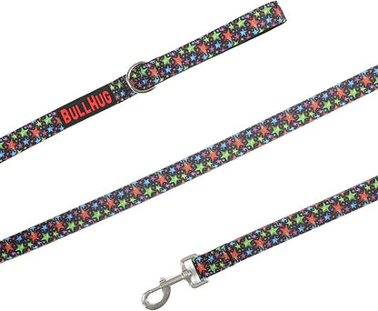 BULLHUG 6 FT Bulldog Leash with Padded Handle - Perfect for French Bulldogs, Pugs & All Breeds - Walking and Training Lead (Star Bright)