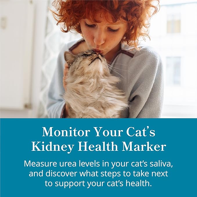 Petivity At-Home Kidney Health Test Kit for Cats — Quick Saliva Urea Test (2-Minute Home Check), Powered by Purina — Help Detect Early Kidney Changes - (Pack of 1)